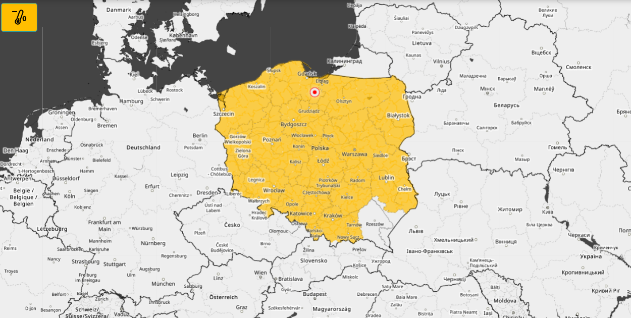 Ostrzeżenie meteorologiczne przed przymrozkami