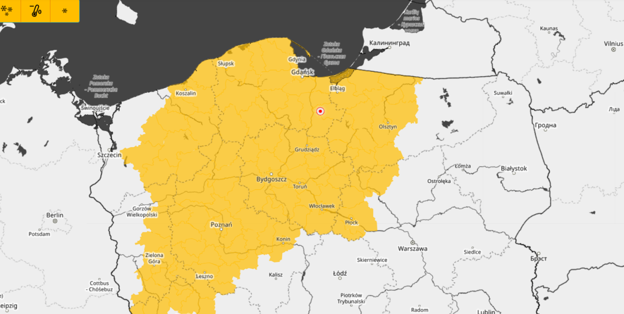 Ostrzeżenie I stopnia przed przymrozkami